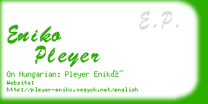 eniko pleyer business card